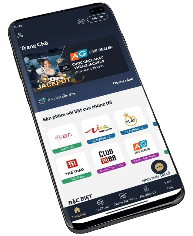 Giao diện ứng dụng CLB 88 trên điện thoại di động
